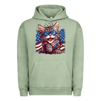 Pigment Oil Green cat4 Urban Hoodie - Unal Design