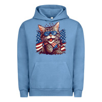 Pigment Pebble Blue cat4 Urban Hoodie - Unal Design