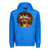 True Royal Christmas Dachshund Premium Hoodie - RanaPortraitStore