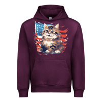Mauve Wine cat3 Urban Hoodie - Unal Design