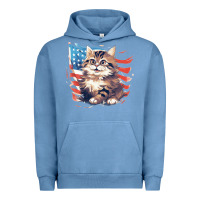 Pigment Pebble Blue cat3 Urban Hoodie - Unal Design
