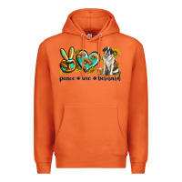 Carrot peace love st. bernard Premium Hoodie - texasbilliewilder
