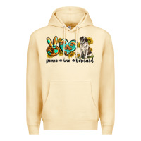 Pina Colada peace love st. bernard Premium Hoodie - texasbilliewilder