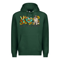 Sports Green peace love st. bernard Premium Hoodie - texasbilliewilder