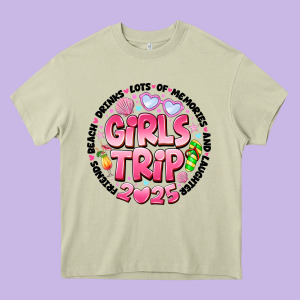 Grils Trip 2025 Heavy Core Tee Designed By Cowhidedigitalart