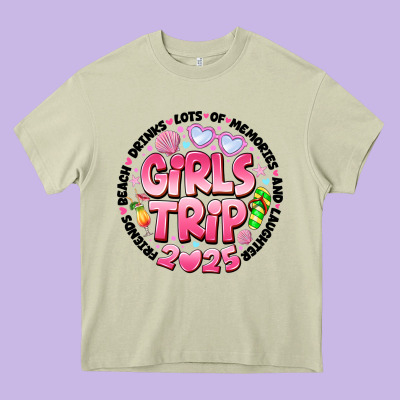 Grils Trip 2025 Heavy Core Tee Designed By Cowhidedigitalart