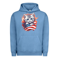 Pigment Pebble Blue cat6 Urban Hoodie - Unal Design