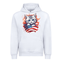 White cat6 Urban Hoodie - Unal Design