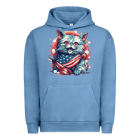 Pigment Pebble Blue cat7 Urban Hoodie - Unal Design