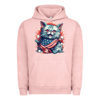 Pigment Salmon cat7 Urban Hoodie - Unal Design