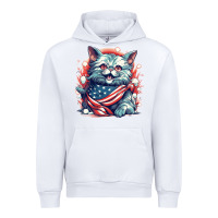 White cat7 Urban Hoodie - Unal Design
