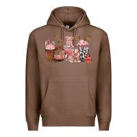 Chestnut pigs coffee cups Premium Hoodie - texasbilliewilder