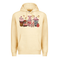 Pina Colada pigs coffee cups Premium Hoodie - texasbilliewilder