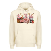 Sandshell pigs coffee cups Premium Hoodie - texasbilliewilder
