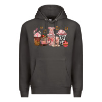 Smoke pigs coffee cups Premium Hoodie - texasbilliewilder
