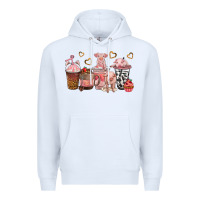 White pigs coffee cups Premium Hoodie - texasbilliewilder