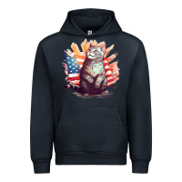 Navy cat8 Urban Hoodie - Unal Design
