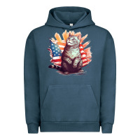 Pigment Midnight Navy cat8 Urban Hoodie - Unal Design