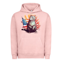 Pigment Salmon cat8 Urban Hoodie - Unal Design