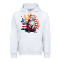 White cat8 Urban Hoodie - Unal Design
