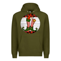 Army Green Elf Shoes Premium Hoodie - RanaPortraitStore