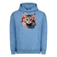 Pigment Pebble Blue cat9 Urban Hoodie - Unal Design