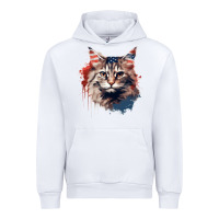 White cat9 Urban Hoodie - Unal Design