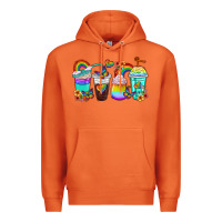 Carrot rainbow coffee cups Premium Hoodie - texasbilliewilder