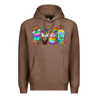 Chestnut rainbow coffee cups Premium Hoodie - texasbilliewilder