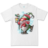 White merry Christmas gnome Premium Tee - CowhideDigitalArt