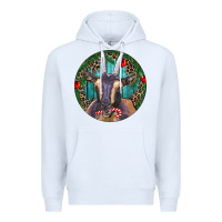 White Dark Goat Christmas Premium Hoodie - RanaPortraitStore