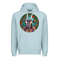 Blue Mist Dark Goat Christmas Premium Hoodie - RanaPortraitStore