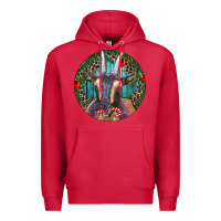 Cardinal Dark Goat Christmas Premium Hoodie - RanaPortraitStore