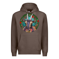 Coffee Dark Goat Christmas Premium Hoodie - RanaPortraitStore