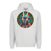 Dove Grey Dark Goat Christmas Premium Hoodie - RanaPortraitStore
