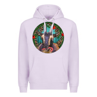 Lilac Dark Goat Christmas Premium Hoodie - RanaPortraitStore