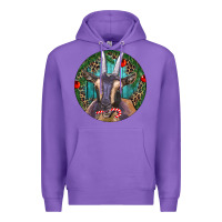 Purple Dark Goat Christmas Premium Hoodie - RanaPortraitStore
