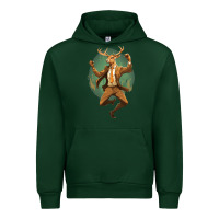 Foreset Green happy deer Urban Hoodie - Unal Design