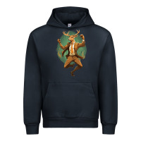 Navy happy deer Urban Hoodie - Unal Design