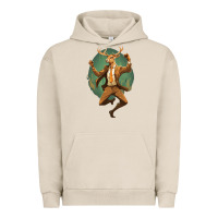 Pigment French Oak happy deer Urban Hoodie - Unal Design