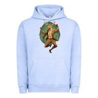 Pigment Grape Ice happy deer Urban Hoodie - Unal Design