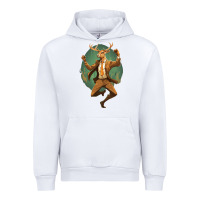White happy deer Urban Hoodie - Unal Design