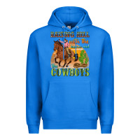 True Royal raising hell with the hippies and the cowboys Premium Hoodie - texasbilliewilder