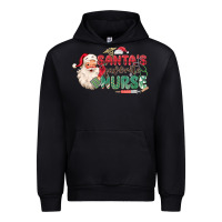Black Santa's Favorite Nurse Urban Hoodie - MaliasSmallBusiness