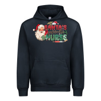 Navy Santa's Favorite Nurse Urban Hoodie - MaliasSmallBusiness