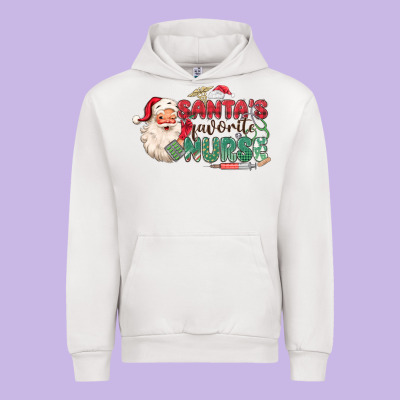 Urban Hoodie Santa's Favorite Nurse
