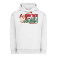 Pigment Lunar Rock Santa's Favorite Nurse Urban Hoodie - MaliasSmallBusiness