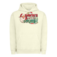 Pigment Pistachio Santa's Favorite Nurse Urban Hoodie - MaliasSmallBusiness