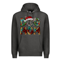 Charcoal Heather Christmas French Bulldog Mom Premium Hoodie - RanaPortraitStore