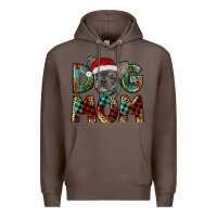 Coffee Christmas French Bulldog Mom Premium Hoodie - RanaPortraitStore